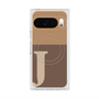 Premium Square Case with Pixelsnap［ Original - initial two tone - J brown ］