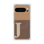 Premium Square Case with Pixelsnap［ Original - initial two tone - J brown ］