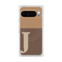 Premium Square Case with Pixelsnap［ Original - initial two tone - J brown ］