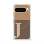 Premium Square Case with Pixelsnap［ Original - initial two tone - J brown ］