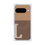 Premium Square Case with Pixelsnap［ Original - initial two tone - L brown ］