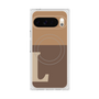 Premium Square Case with Pixelsnap［ Original - initial two tone - L brown ］
