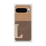 Premium Square Case with Pixelsnap［ Original - initial two tone - L brown ］