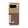 Premium Square Case with Pixelsnap［ Original - initial two tone - L brown ］