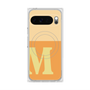 Premium Square Case with Pixelsnap［ Original - initial two tone - M orange ］