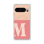 Premium Square Case with Pixelsnap［ Original - initial two tone - M pink ］