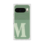 Premium Square Case with Pixelsnap［ Original - initial two tone - M green ］