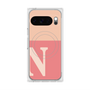 Premium Square Case with Pixelsnap［ Original - initial two tone - N pink ］