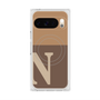 Premium Square Case with Pixelsnap［ Original - initial two tone - N brown ］