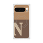 Premium Square Case with Pixelsnap［ Original - initial two tone - N brown ］