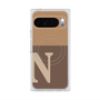 Premium Square Case with Pixelsnap［ Original - initial two tone - N brown ］