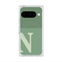 Premium Square Case with Pixelsnap［ Original - initial two tone - N green ］