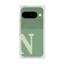 Premium Square Case with Pixelsnap［ Original - initial two tone - N green ］