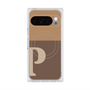 Premium Square Case with Pixelsnap［ Original - initial two tone - P brown ］