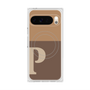 Premium Square Case with Pixelsnap［ Original - initial two tone - P brown ］
