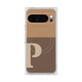 Premium Square Case with Pixelsnap［ Original - initial two tone - P brown ］
