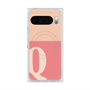Premium Square Case with Pixelsnap［ Original - initial two tone - Q pink ］