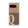 Premium Square Case with Pixelsnap［ Original - initial two tone - Q brown ］