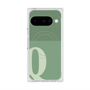 Premium Square Case with Pixelsnap［ Original - initial two tone - Q green ］