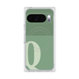 Premium Square Case with Pixelsnap［ Original - initial two tone - Q green ］