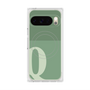 Premium Square Case with Pixelsnap［ Original - initial two tone - Q green ］