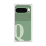 Premium Square Case with Pixelsnap［ Original - initial two tone - Q green ］