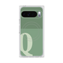 Premium Square Case with Pixelsnap［ Original - initial two tone - Q green ］