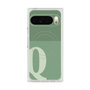 Premium Square Case with Pixelsnap［ Original - initial two tone - Q green ］