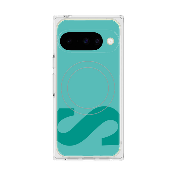 Premium Square Case with Pixelsnap［ Original - initial color - S light green ］