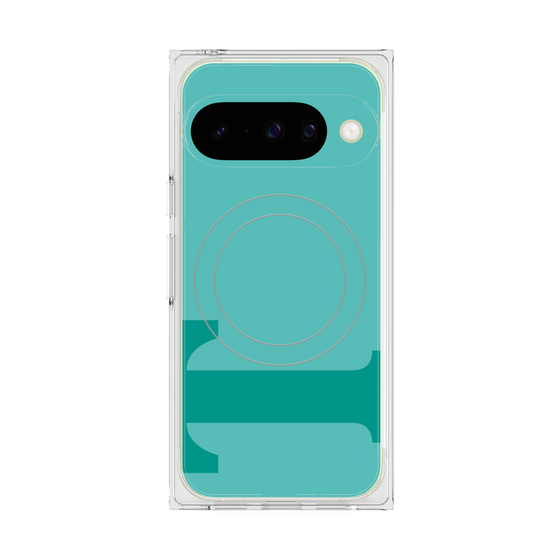 Premium Square Case with Pixelsnap［ Original - initial color - T light green ］