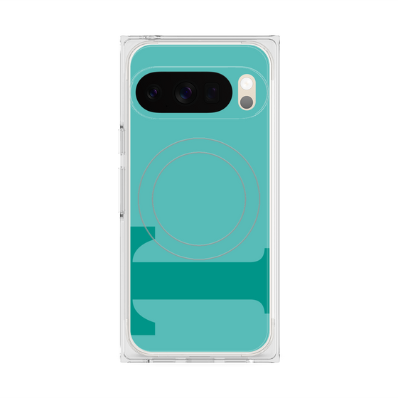 Premium Square Case with Pixelsnap［ Original - initial color - T light green ］