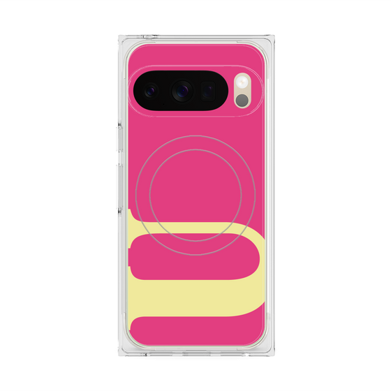Premium Square Case with Pixelsnap［ Original - initial color - U pink ］