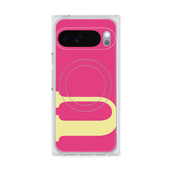 Premium Square Case with Pixelsnap［ Original - initial color - U pink ］