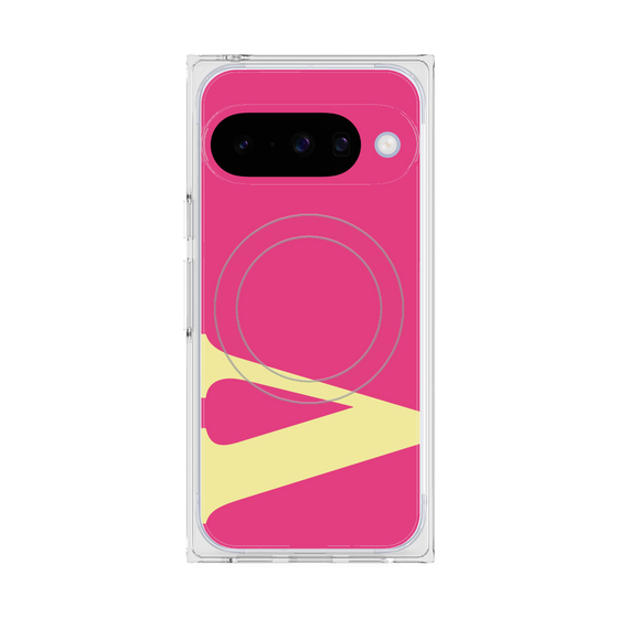 Premium Square Case with Pixelsnap［ Original - initial color - V pink ］