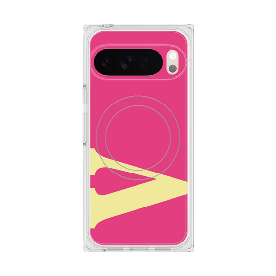 Premium Square Case with Pixelsnap［ Original - initial color - V pink ］