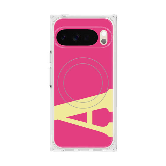 Premium Square Case with Pixelsnap［ Original - initial color - A pink ］