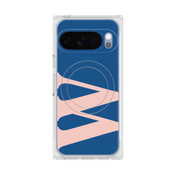 Premium Square Case with Pixelsnap［ Original - initial color - W navy ］