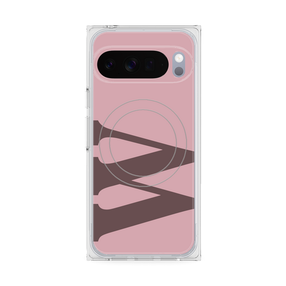Premium Square Case with Pixelsnap［ Original - initial color - W dusty pink ］