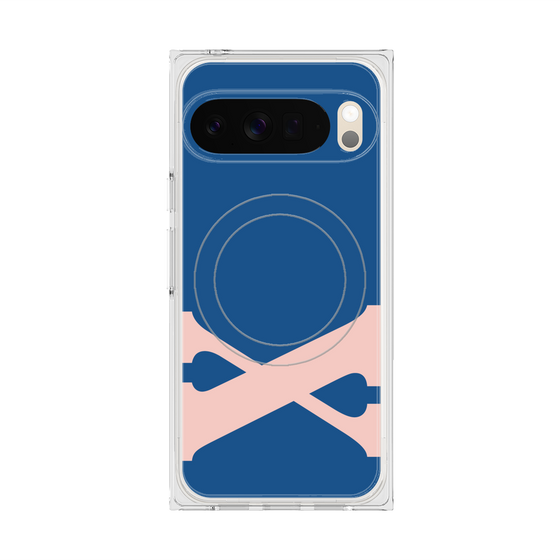 Premium Square Case with Pixelsnap［ Original - initial color - X navy ］