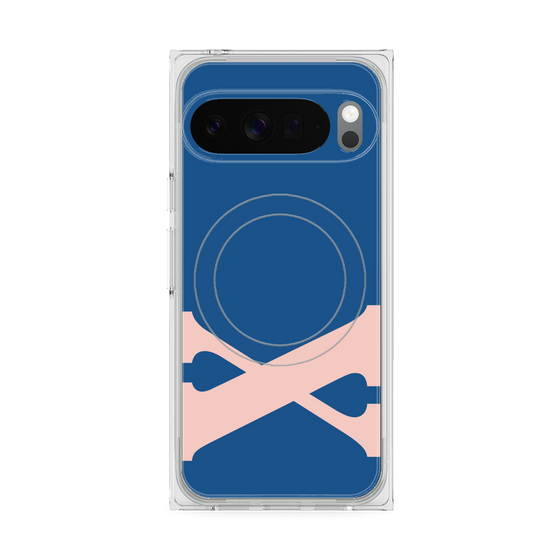 Premium Square Case with Pixelsnap［ Original - initial color - X navy ］