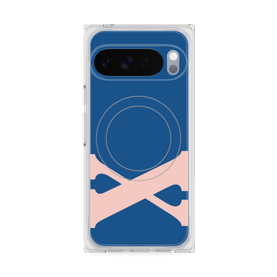 Premium Square Case with Pixelsnap［ Original - initial color - X navy ］