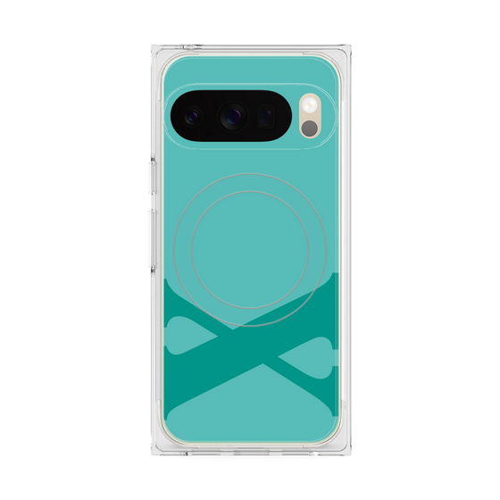 Premium Square Case with Pixelsnap［ Original - initial color - X light green ］
