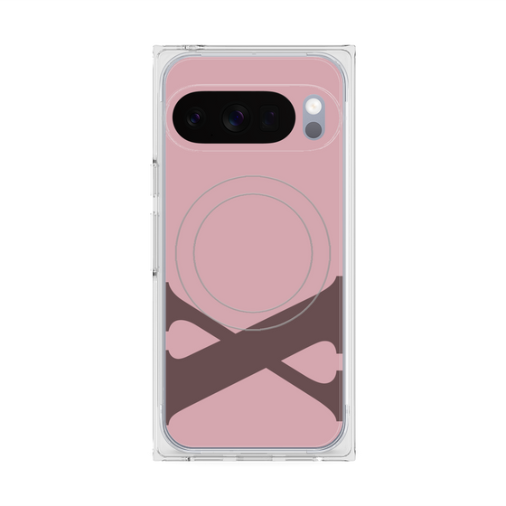 Premium Square Case with Pixelsnap［ Original - initial color - X dusty pink ］