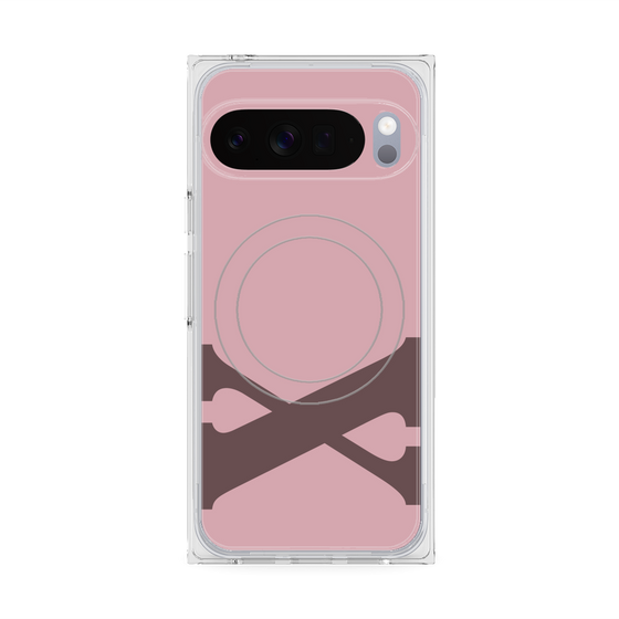 Premium Square Case with Pixelsnap［ Original - initial color - X dusty pink ］