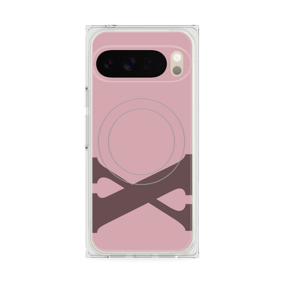 Premium Square Case with Pixelsnap［ Original - initial color - X dusty pink ］