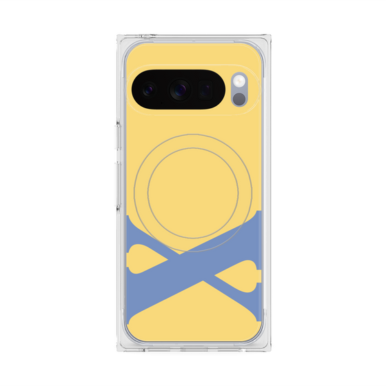 Premium Square Case with Pixelsnap［ Original - initial color - X yellow ］