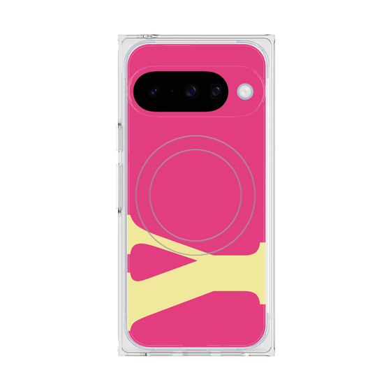 Premium Square Case with Pixelsnap［ Original - initial color - Y pink ］