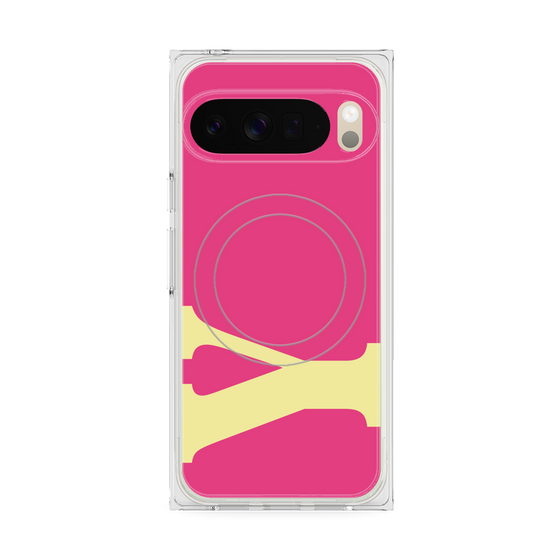 Premium Square Case with Pixelsnap［ Original - initial color - Y pink ］
