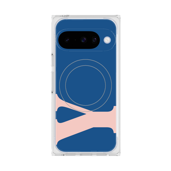 Premium Square Case with Pixelsnap［ Original - initial color - Y navy ］