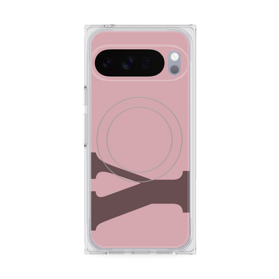 Premium Square Case with Pixelsnap［ Original - initial color - Y dusty pink ］